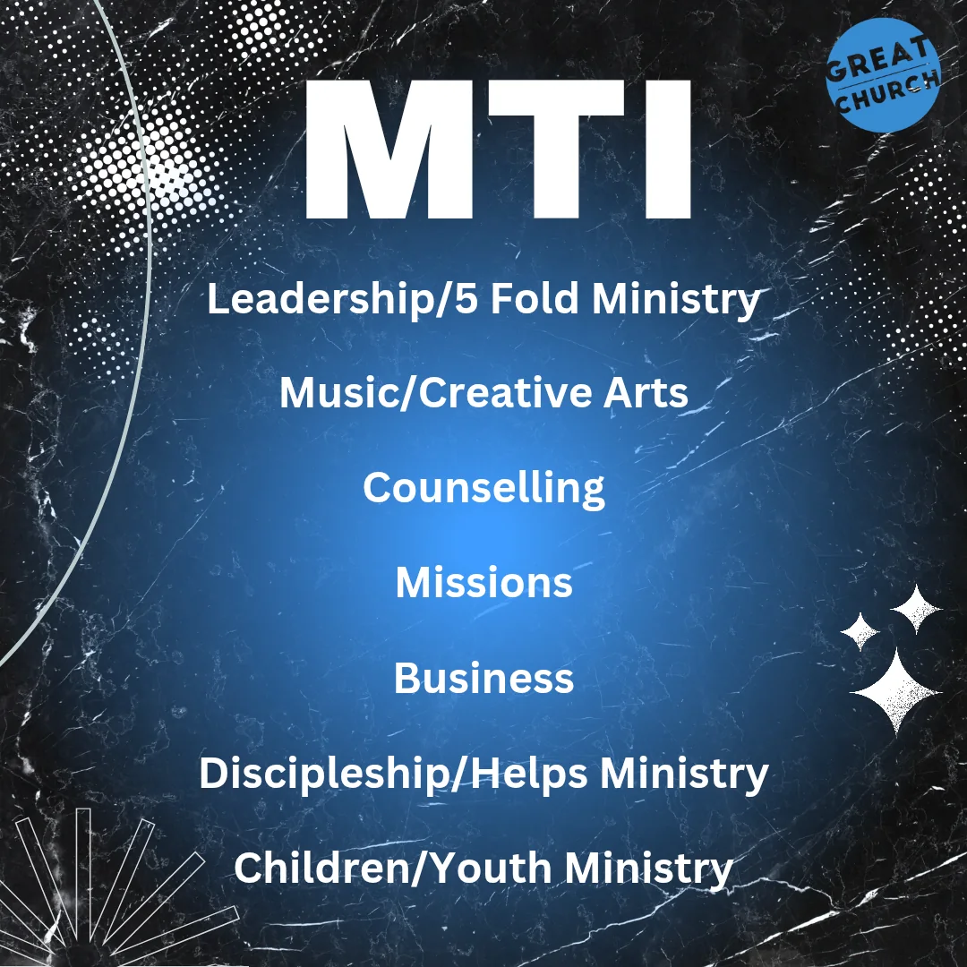 MTI Ministry Training Institute study areas